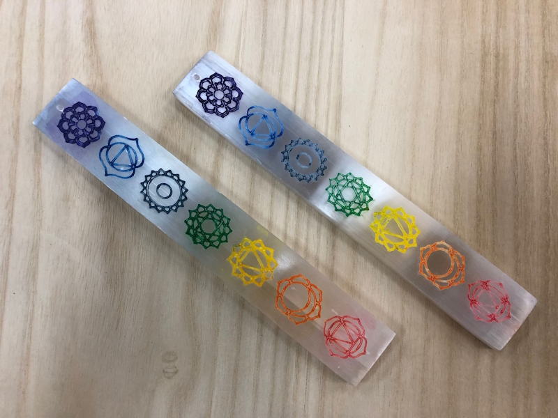 Tablilla selenita chakras 20 cm